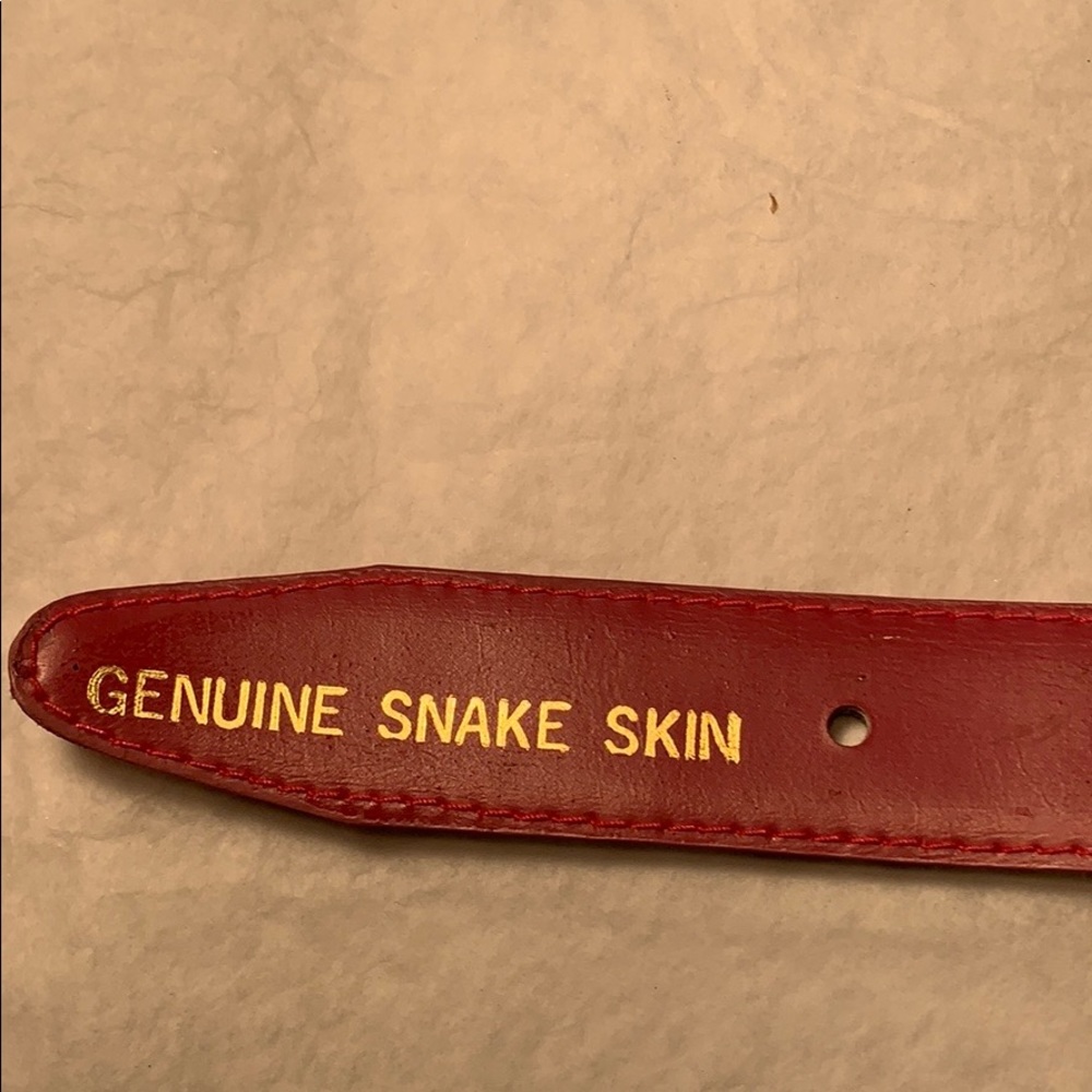 Genuine Snake skin removable buckle sleek classic - Picture 6 of 16
